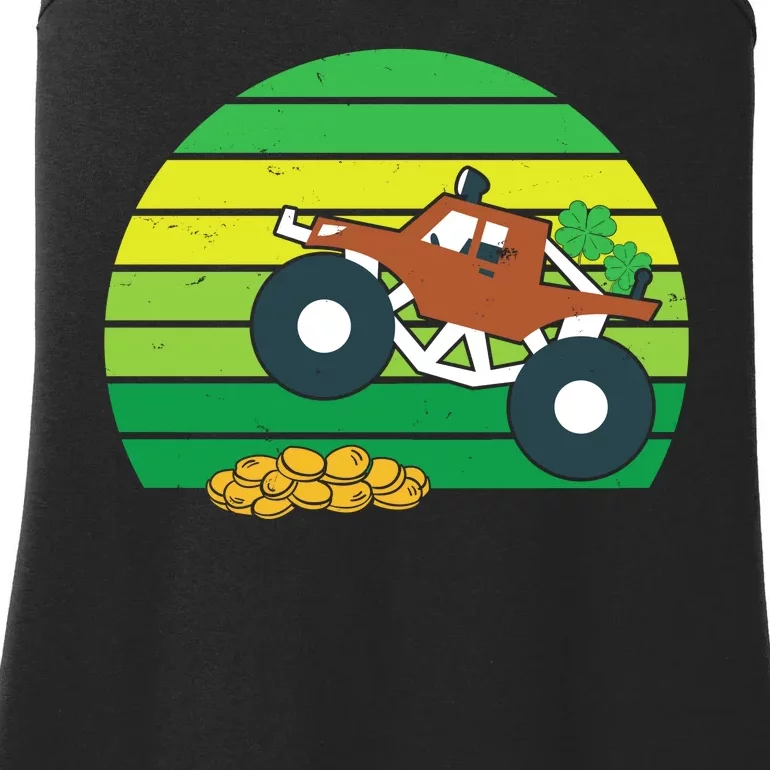 Lucky Monster Truck St Patrick's Day Ladies Essential Tank