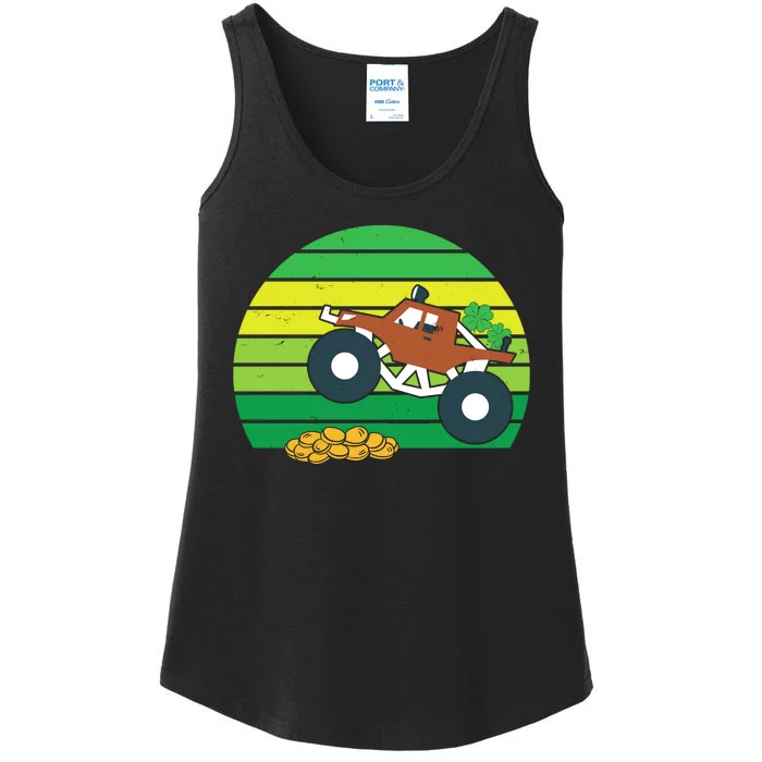 Lucky Monster Truck St Patrick's Day Ladies Essential Tank