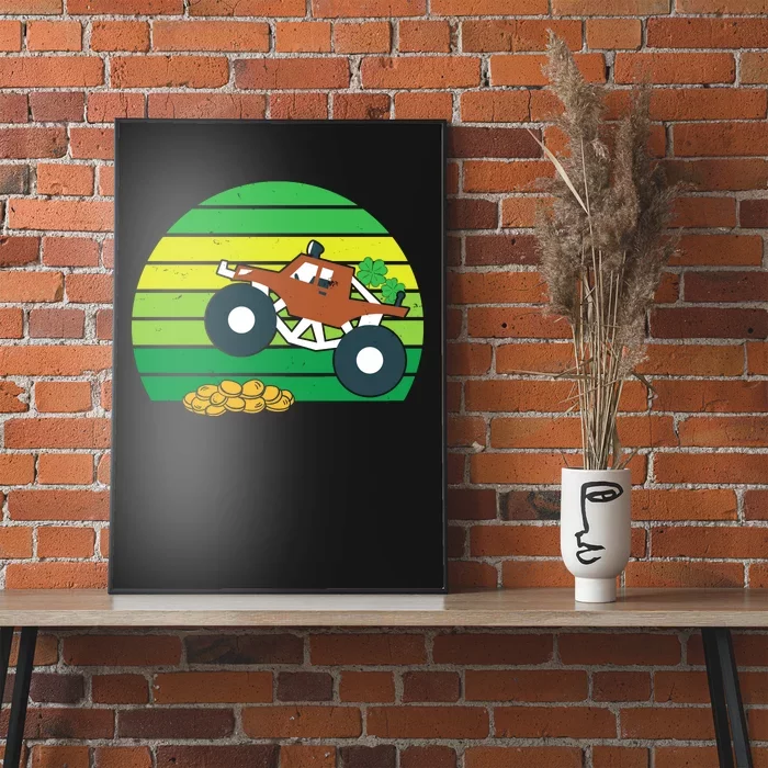 Lucky Monster Truck St Patrick's Day Poster