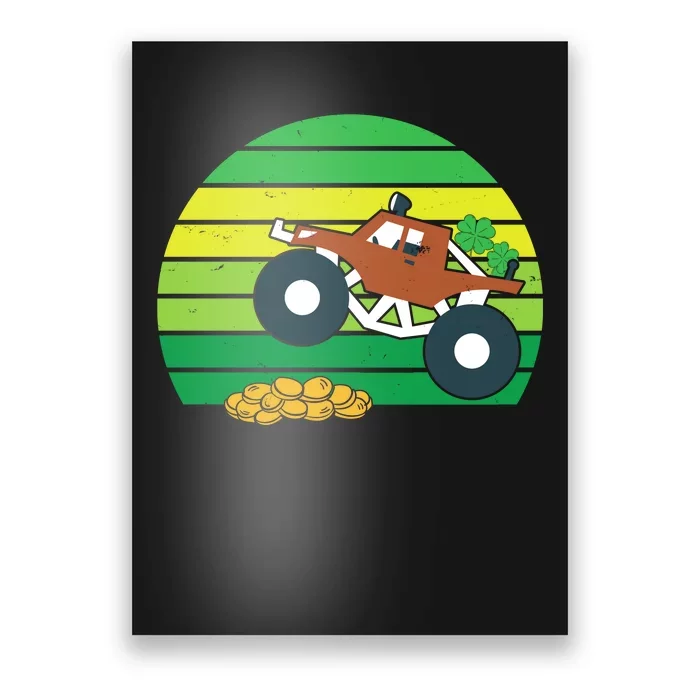 Lucky Monster Truck St Patrick's Day Poster