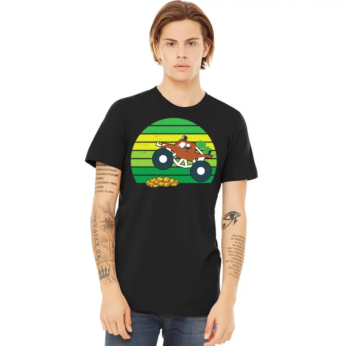 Lucky Monster Truck St Patrick's Day Premium T-Shirt