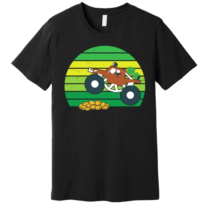 Lucky Monster Truck St Patrick's Day Premium T-Shirt