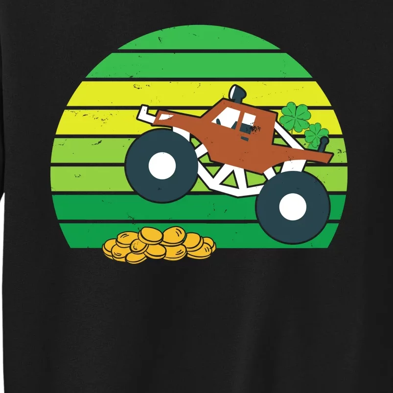 Lucky Monster Truck St Patrick's Day Tall Sweatshirt