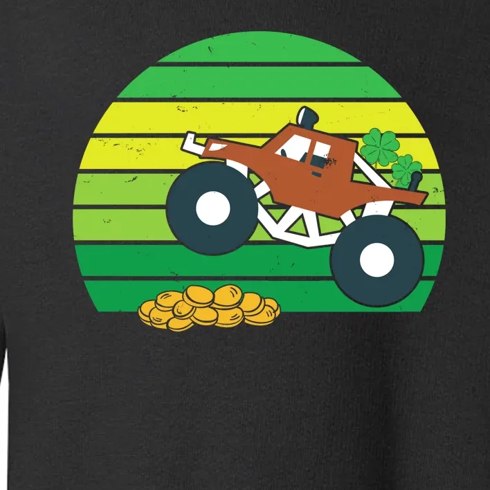 Lucky Monster Truck St Patrick's Day Toddler Sweatshirt