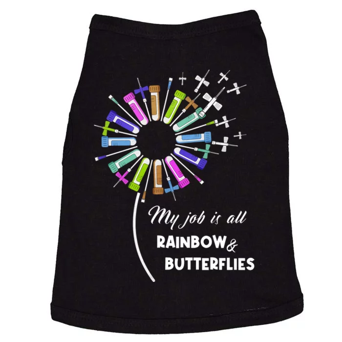 Laboratory Medical Technologist My Job Is All Rainbow And Butterflies Doggie Tank