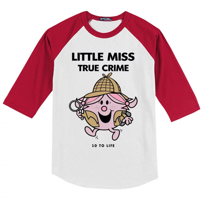 Little Miss True Crime Pigment Kids Colorblock Raglan Jersey