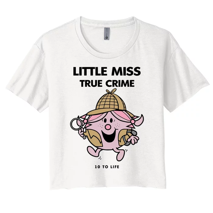 Little Miss True Crime Pigment Women's Crop Top Tee