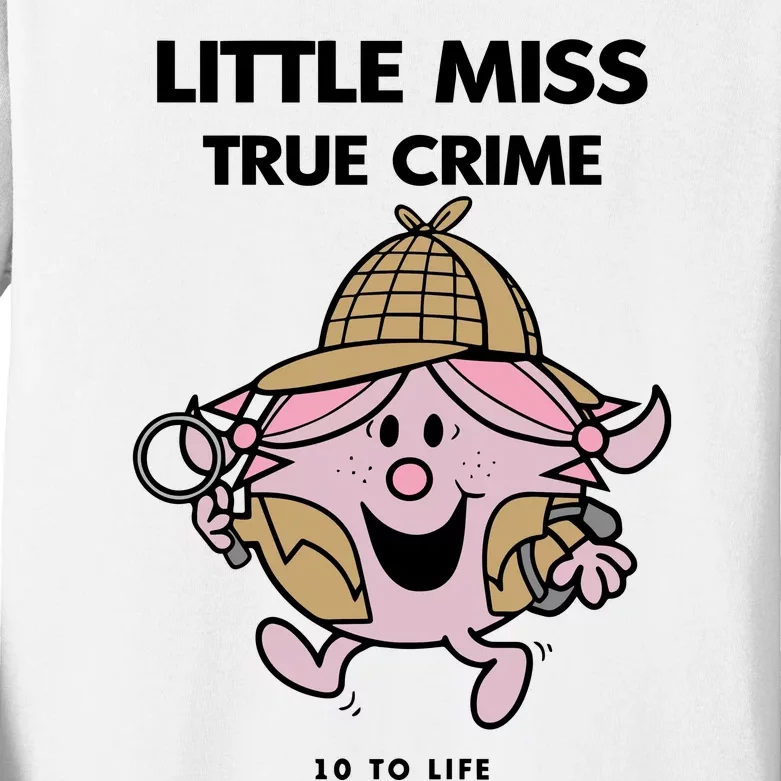 Little Miss True Crime Pigment Kids Long Sleeve Shirt