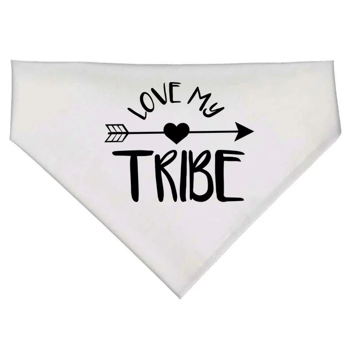 Love My Tribe Mom Bride Team Reunion Gift USA-Made Doggie Bandana