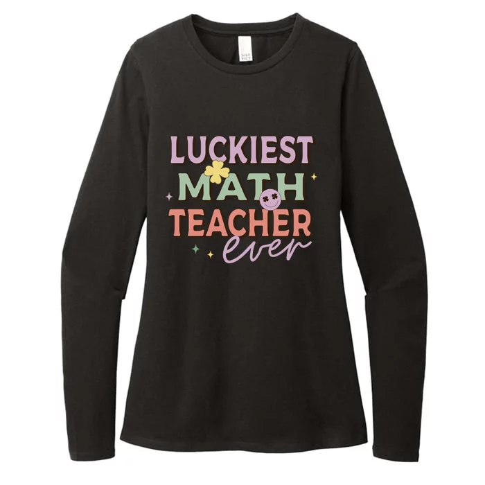 Luckiest Math Teacher Ever Womens CVC Long Sleeve Shirt