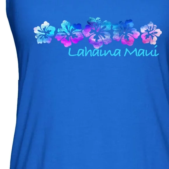 Lahaina Maui Tropical Flower Great Giftgiftvacation Beach Gift Ladies Essential Flowy Tank