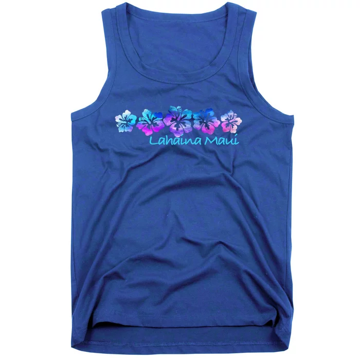 Lahaina Maui Tropical Flower Great Giftgiftvacation Beach Gift Tank Top