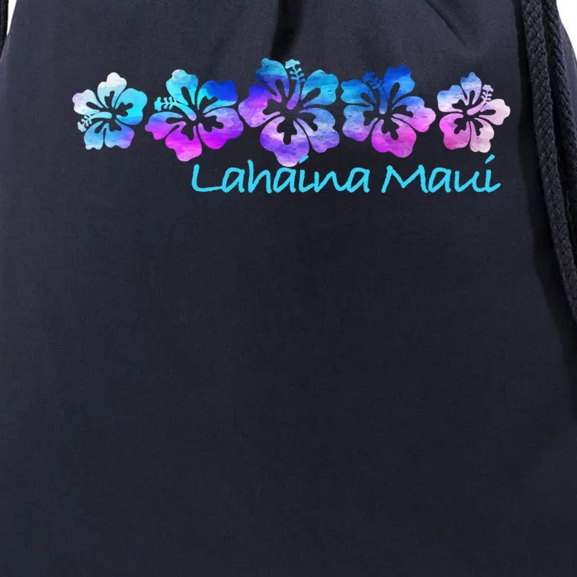 Lahaina Maui Tropical Flower Great Giftgiftvacation Beach Gift Drawstring Bag