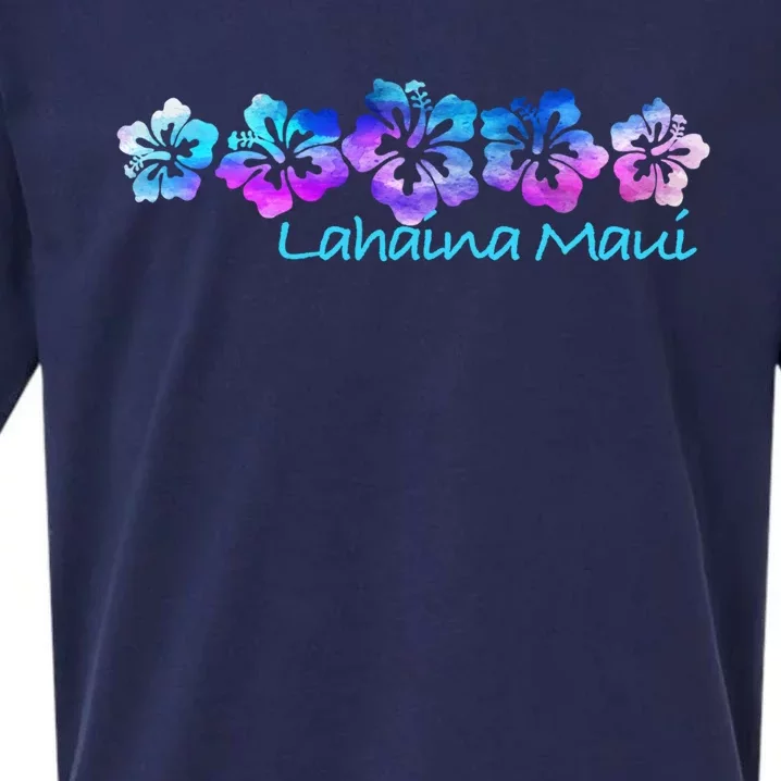 Lahaina Maui Tropical Flower Great Giftgiftvacation Beach Gift Sueded Cloud Jersey T-Shirt