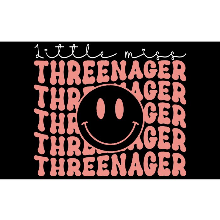 Little Miss Threenager 3rd birthday Boho Cute Bumper Sticker