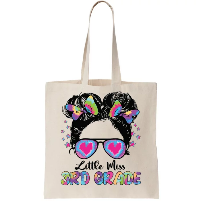 Little Miss Third Grade Girl Back To School 3rd Grade Tote Bag