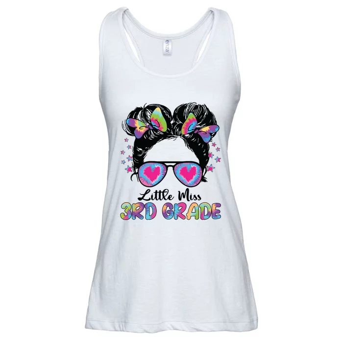 Little Miss Third Grade Girl Back To School 3rd Grade Ladies Essential Flowy Tank