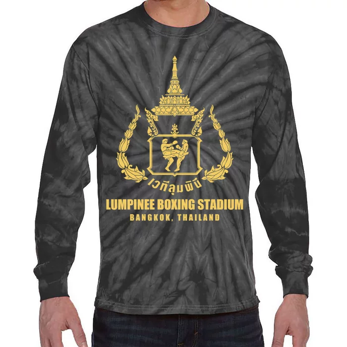 Lumpinee Muay Thai Boxing Stadium Thailand Tie-Dye Long Sleeve Shirt