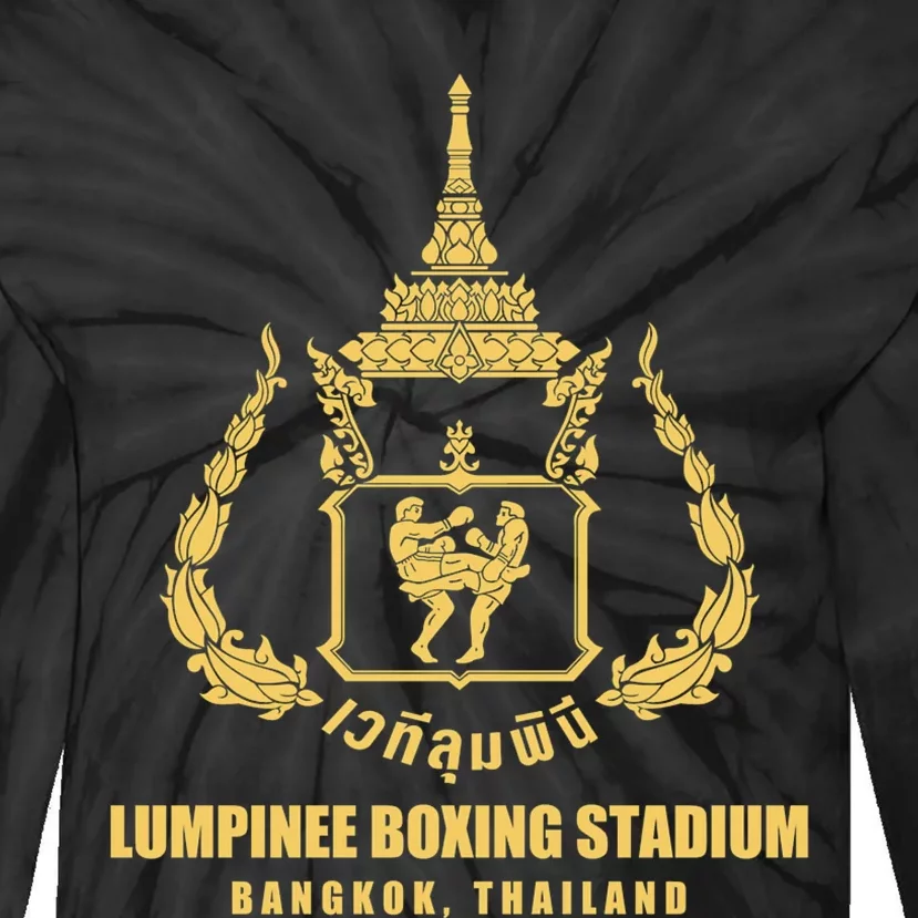 Lumpinee Muay Thai Boxing Stadium Thailand Tie-Dye Long Sleeve Shirt