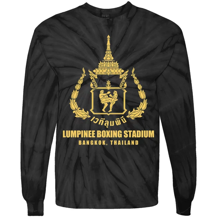 Lumpinee Muay Thai Boxing Stadium Thailand Tie-Dye Long Sleeve Shirt