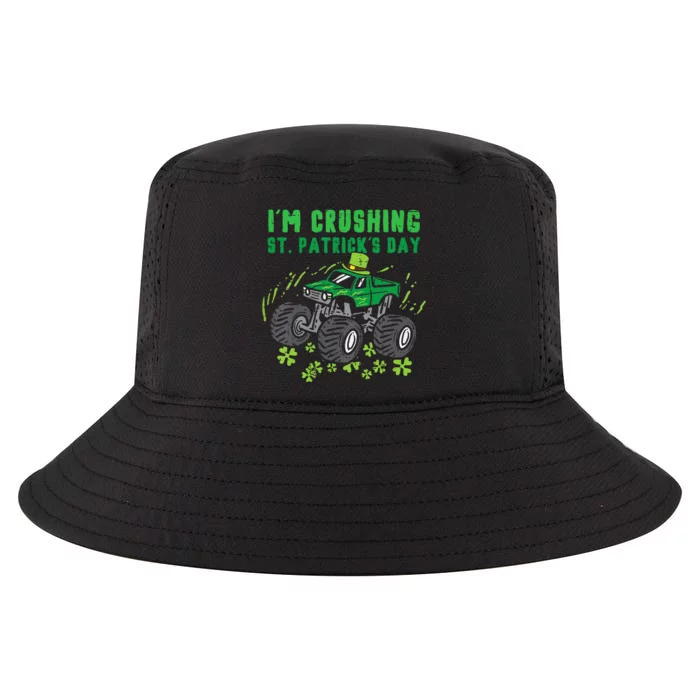 Leprechaun Monster Truck Shamrock St Patrick Day Cool Comfort Performance Bucket Hat