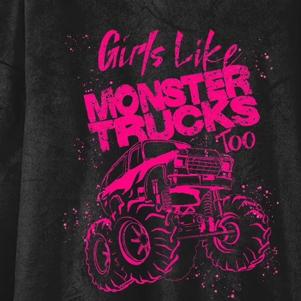 Like Monster Trucks Too Cool Racers Funny Cars Gift Hooded Wearable Blanket