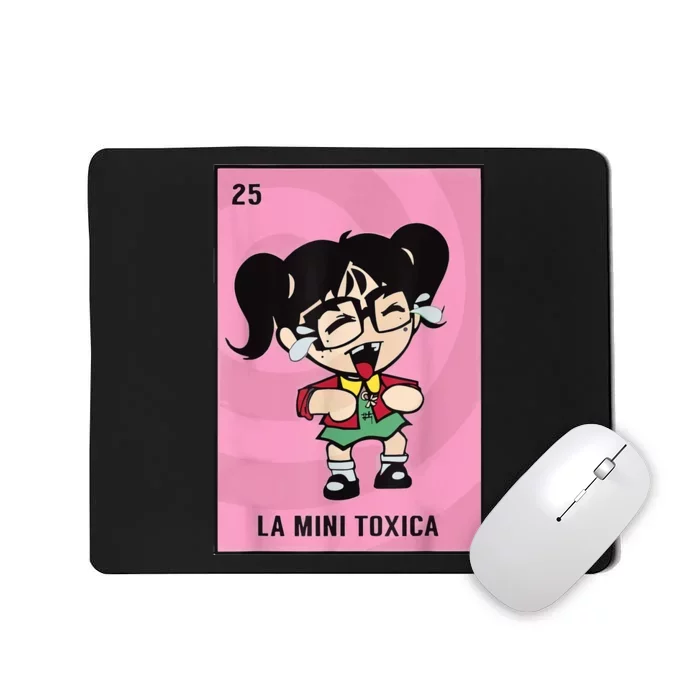 La Mini Toxica Card Mexican Lottery Card Baby Girl Mousepad