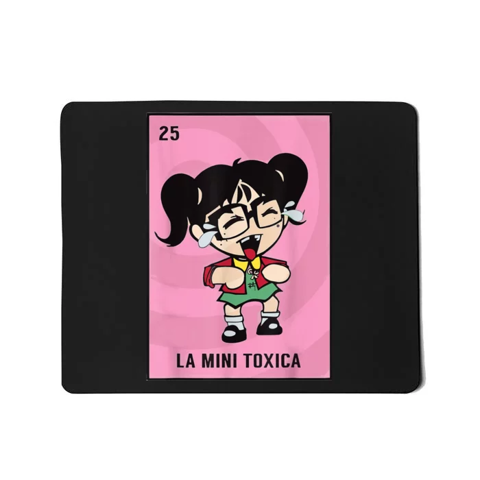 La Mini Toxica Card Mexican Lottery Card Baby Girl Mousepad