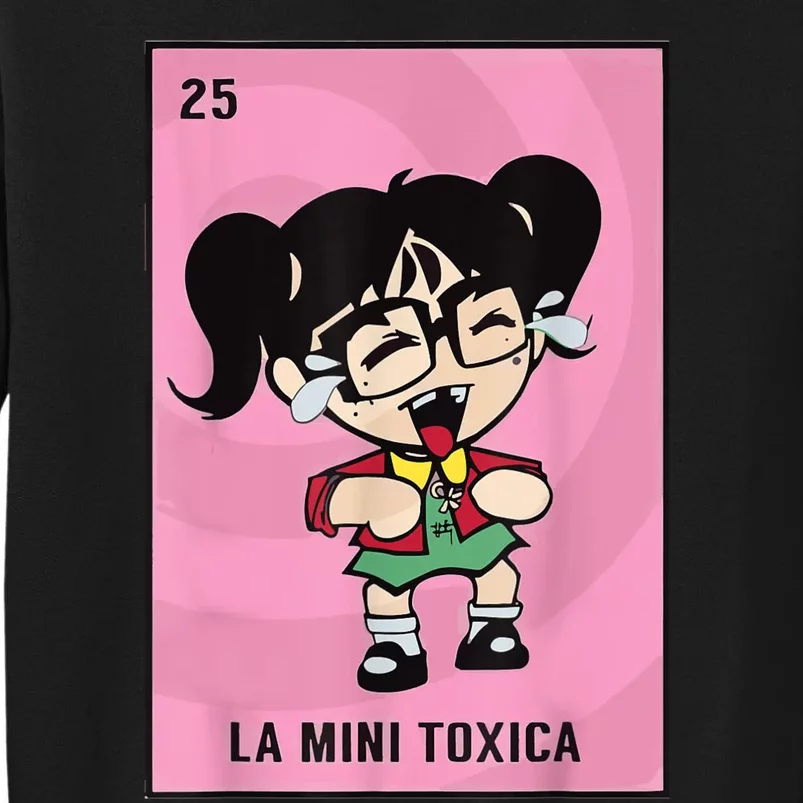 La Mini Toxica Card Mexican Lottery Card Baby Girl Tall Sweatshirt