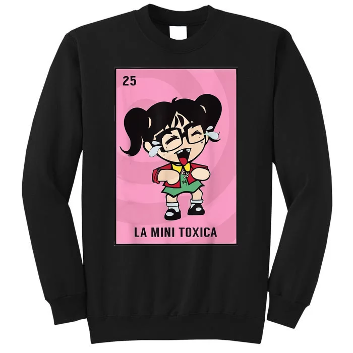 La Mini Toxica Card Mexican Lottery Card Baby Girl Tall Sweatshirt