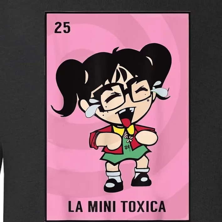 La Mini Toxica Card Mexican Lottery Card Baby Girl Toddler Sweatshirt