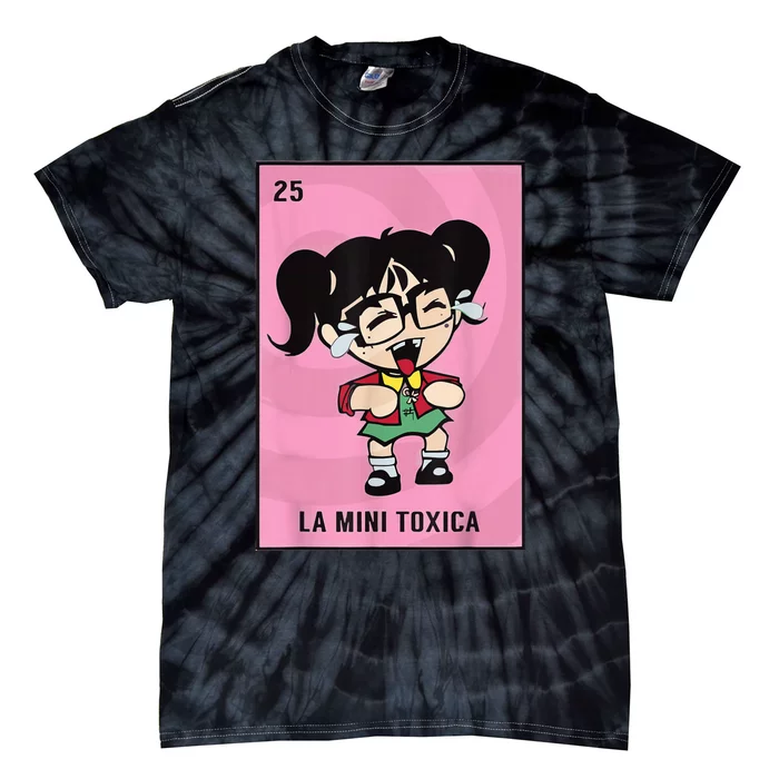 La Mini Toxica Card Mexican Lottery Card Baby Girl Tie-Dye T-Shirt