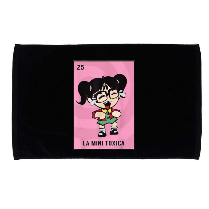 La Mini Toxica Card Mexican Lottery Card Baby Girl Microfiber Hand Towel