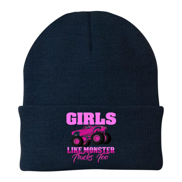 Like Monster Trucks Too Knit Cap Winter Beanie