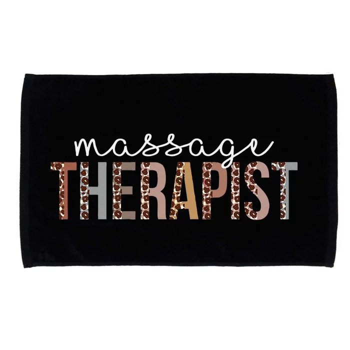 Leopard Massage Therapist Appreciation healthcare workers Microfiber Hand Towel