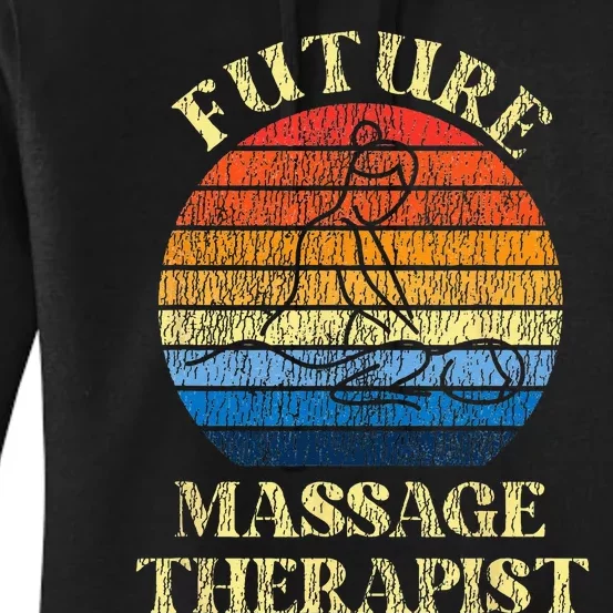 Licensed Massage Therapist Therapy Future Retro Women's Pullover Hoodie