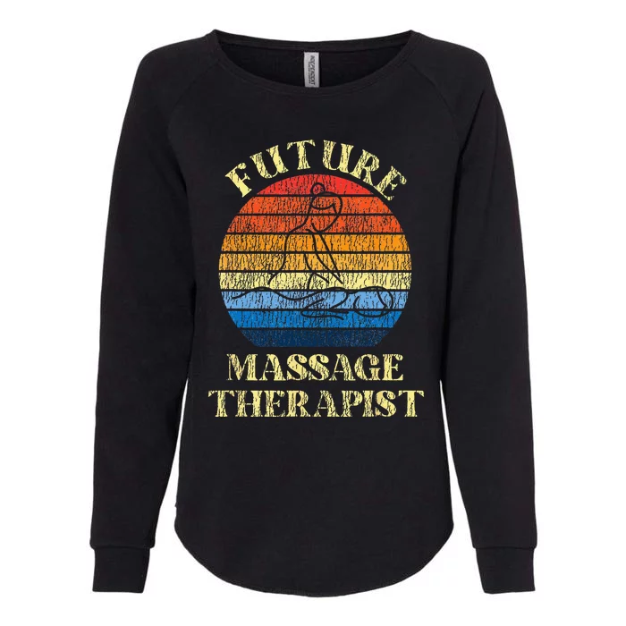 Licensed Massage Therapist Therapy Future Retro Womens California Wash Sweatshirt