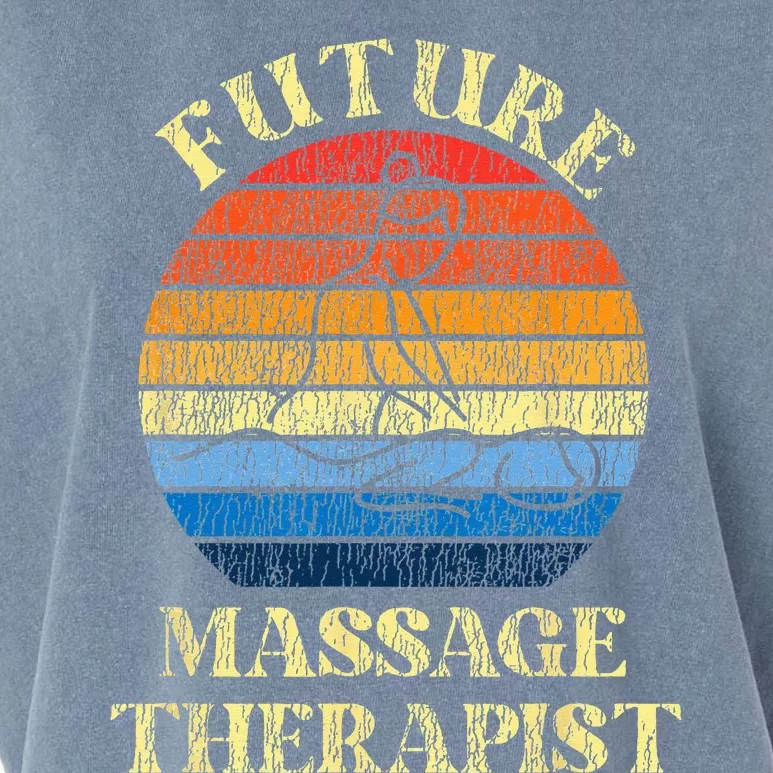 Licensed Massage Therapist Therapy Future Retro Garment-Dyed Women's Muscle Tee