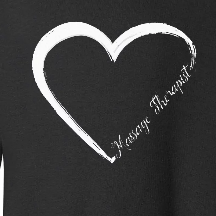 Licensed Massage Therapist Therapy Heart Toddler Sweatshirt