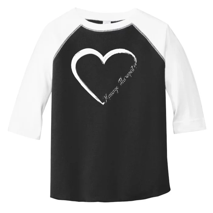 Licensed Massage Therapist Therapy Heart Toddler Fine Jersey T-Shirt