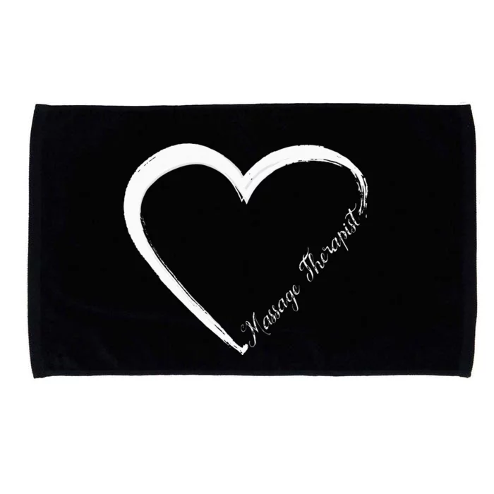 Licensed Massage Therapist Therapy Heart Microfiber Hand Towel