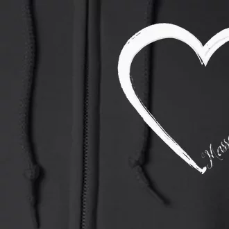 Licensed Massage Therapist Therapy Heart Full Zip Hoodie