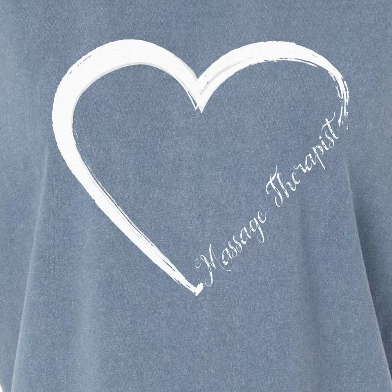 Licensed Massage Therapist Therapy Heart Garment-Dyed Women's Muscle Tee