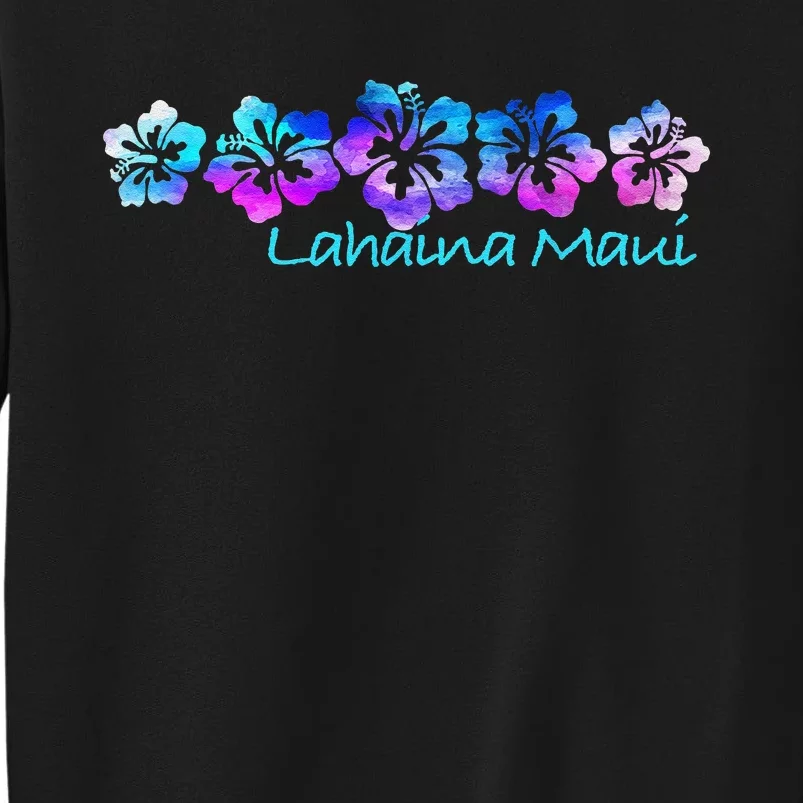 Lahaina Maui Tropical Flower TeeVacation Beach Sweatshirt