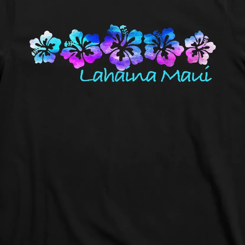 Lahaina Maui Tropical Flower TeeVacation Beach T-Shirt