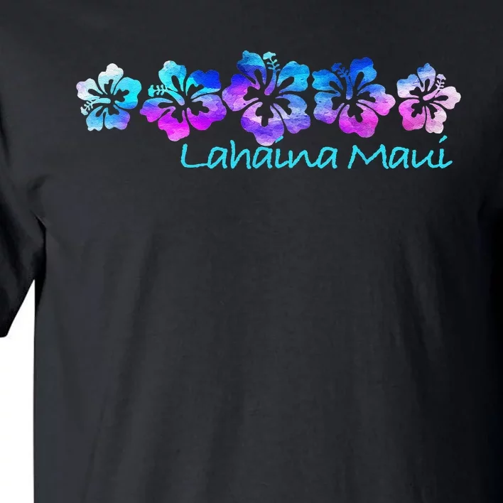 Lahaina Maui Tropical Flower TeeVacation Beach Tall T-Shirt