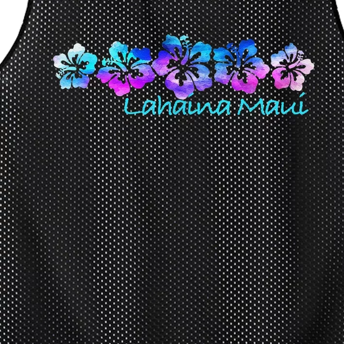 Lahaina Maui Tropical Flower TeeVacation Beach Mesh Reversible Basketball Jersey Tank