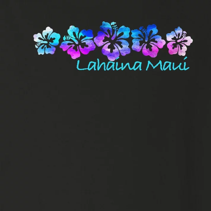 Lahaina Maui Tropical Flower TeeVacation Beach Toddler Long Sleeve Shirt