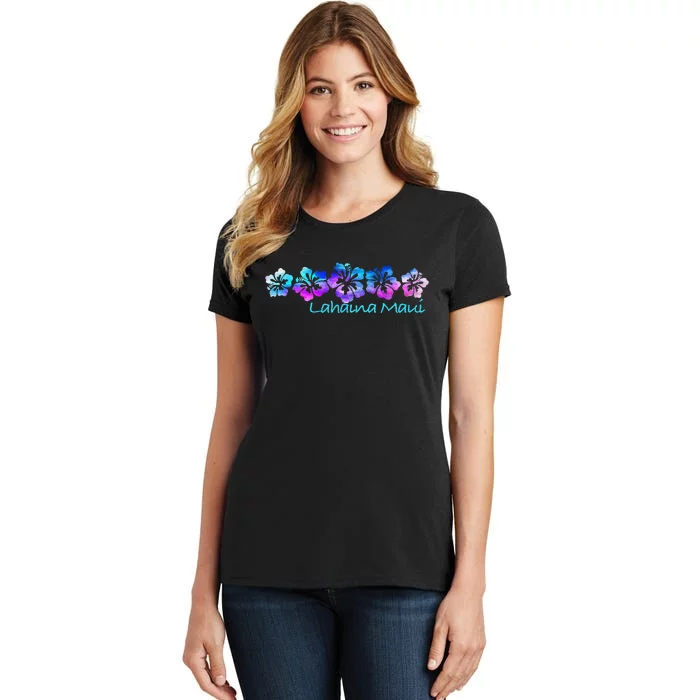 Lahaina Maui Tropical Flower TeeVacation Beach Women's T-Shirt