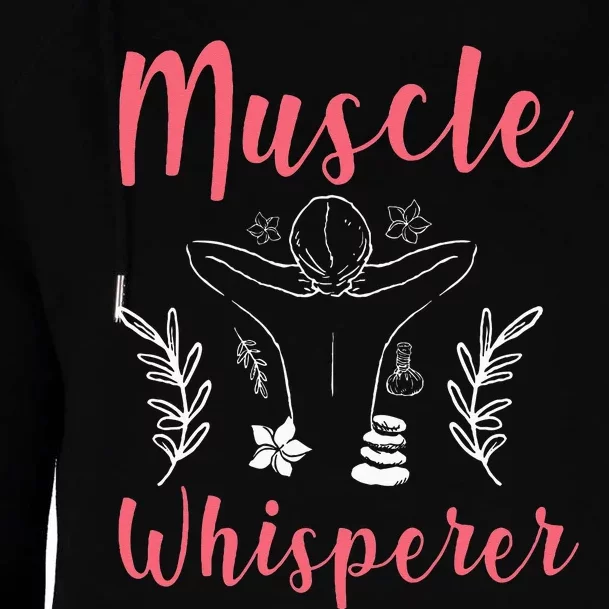 Licensed Massage Therapist Therapy Muscle Whisperer Womens Funnel Neck Pullover Hood